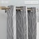 Elrene Home Fashions Sterling Branch Motif Embroidered Thermal Blackout Window Curtain Panel with Grommets Set of 2 37x84 White