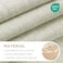 Joydeco Blackout Curtains for Bedroom 100 Light Blocking 2 Panels Light Beige Drapes 37W x 72L Thermal Insulated Room Darkening Curtains Linen Textured for Living Room Rod Pocket Back Tabs