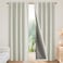 Joydeco Blackout Curtains for Bedroom 100 Light Blocking 2 Panels Light Beige Drapes 37W x 72L Thermal Insulated Room Darkening Curtains Linen Textured for Living Room Rod Pocket Back Tabs