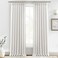 PleatedDrapes Linen Sheer Curtains 108 Inches Long 2 Panels Natural Beige White Floor to Ceiling Double Pinch PleatedBack Tab Boho Light Filtering Semi 9FT for Large Window OfficeLiving RoomBedroom Ae