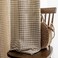 AZIMUZIXI Retro Rustic Cotton and Linen Light Filtering Plaid Curtains for Living Room Dining RoomRop Pocket SemiShading Window Curtains Set 2 Panels BrownW39L84