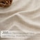 PleatedDrapes 96 Inch Curtains 2 Panel Set Modern Linen Pleat Back Tab Dining Room Window Curtains Light Filtering Aesthetic Semi Sheer Living Room Drapes with Hooks Ring Cream Oatmeal W40 x L96