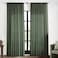 XTMYI 2 Panels Olive Green 108 Inch Length Back TabHook Belt Linen Cotton Sheer Curtains for Bedroom 2 Panels70 Inch Wide