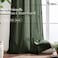 XTMYI 2 Panels Olive Green 108 Inch Length Back TabHook Belt Linen Cotton Sheer Curtains for Bedroom 2 Panels70 Inch Wide