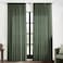 XTMYI 2 Panels Olive Green 108 Inch Length Back TabHook Belt Linen Cotton Sheer Curtains for Bedroom 2 Panels70 Inch Wide