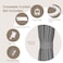 MaKefeile Room Divider Curtains Flexible Bendable Tracks SetPrivacy Dividers Ceiling Track Curtain Window Blackout Curtains for Living Room Bedroom W100 H84 in 1 Panel Grey Drape White Rail