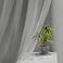 Bujasso Grey 90 Blackout Curtains with Sheer Overlay Mix and Match Double Layer Window Curtains Thermal Insulated 84 inch for Bedroom Gray Drapes with Tiebacks Rod Pocket Back Tab 37 Wx84 Lx2