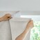 Jilron Adhesive Curtain100 Blackout Curtains No Drilling Suitable for MultiScenes Privacy Protection Light Beige W35 L60 in
