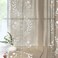 Schweek Tan Boho Curtains for Living Room 84 Inches Long 2 Panels Linen Floral Cute Curtains Semi Sheer Country Rustic Window Western Curtain