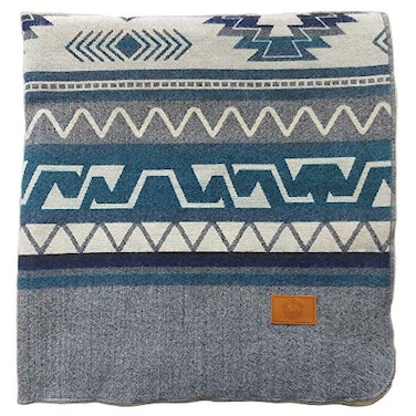Off the Grid Inca Aztec Throw Queen King Blanket Southwest Indian Navajo Boho Style Native Cover for Camping Bedding Couch Vanlife Faux Alpaca Lightweight Hypoallergenic Condor Gray Throw