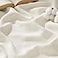 Bedsure GentleSoft 100 Cotton Large Throw Blanket for Couch 50x70 inches Breathable and Lightweight Soft Cozy Herringbone Woven Cotton Throw for Summer Cream Office Chair Blanket