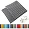TREELY 100 Cotton Knitted Throw Blanket Couch Cover Blanket50 x 60 Inches Dark Grey