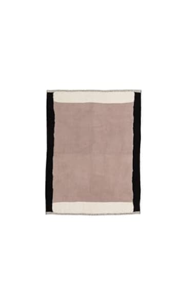 Barefoot Dreams CozyChic Colorblock Throw Taupe Multi 54x72