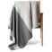 JetBo JetBo 100 Pure Cashmere Throw Blanket for Couch Sofa Bed Ultra Soft Woven Cashmere Blanket Throw Large Full Size 73x53 Gray Beige Stripe Pattern