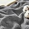 Bedsure 100 Cotton Muslin Throw Blanket Large 50x70 Inches 4Layer Breathable and Lightweight Thin Soft Summer Gauze Muslin Blankets for Adults Grey Boho Cotton Throw for Couch