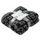 bearberry Fuzzy Leopard Knitted Throw Blanket Soft Cozy Warm Microfiber Blanket for Couch Sofa Bed TravelGraphiteCarbon 50x60