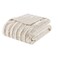 Madison Park Duke Luxury Long Faux Fur Throw Ivory 5060 Premium Soft Cozy Brushed Long Faux Fur For Bed Coach or Sofa