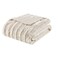 Madison Park Duke Luxury Long Faux Fur Throw Ivory 5060 Premium Soft Cozy Brushed Long Faux Fur For Bed Coach or Sofa