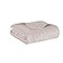 Madison Park Luxe Quilted Throw Blanket Damask Stitching Design Cotton Filled Spread Ultra Soft Cozy Bedding for Living Room Couch Sofa Bed 60x72 Scalloped Borders Blush