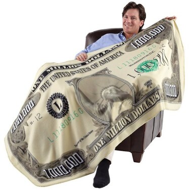 Fleece Throw Blanket Million Dollar 71 X 35