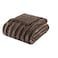 Madison Park Duke Luxury Long Faux Fur Throw Brown 5060 Premium Soft Cozy Brushed Long Faux Fur For Bed Coach or Sofa
