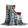 MERRYLIFE Throw Blanket Plaid Sherpa UltraPlush Soft Colorful Decorative Couch Travel Blanket 50 60 Greenland
