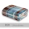 MERRYLIFE Throw Blanket Plaid Sherpa UltraPlush Soft Colorful Decorative Couch Travel Blanket 50 60 Greenland