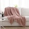 SimpleOpulence SimpleOpulence Cotton Muslin Throw Blanket for Bed Couch Knit Woven Gauze Blanket with Tassels Soft Lightweight Cozy PreWashed Breathable Farmhouse Decoration for AllSeason Dusty Rose