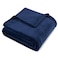 PAVILIA Navy Blue Fleece Throw Blanket for Couch Twin Size Dark Blue Super Soft Fuzzy Flannel Throw for Sofa Luxury Plush Microfiber Blanket Twin Bed Home Decorative Velvet Gift Blanket 60x80
