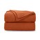 CozeCube Orange Throw Blanket for Couch Soft Cozy Cable Knit Throw for Bed Sofa Living Room Lightweight Warm Decorative Farmhouse Christmas Blanket 50x60 Burnt Orange