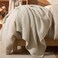 PHF Ultra Soft Waffle Weave Blanket Throw Blanket Lightweight Breathable Cooling SkinFriendly Throw for Spring Summer for Hot SleeperAesthetic Home Decor for Bed Couch Light KhakiLinen 50 60