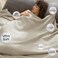 PHF Ultra Soft Waffle Weave Blanket Throw Blanket Lightweight Breathable Cooling SkinFriendly Throw for Spring Summer for Hot SleeperAesthetic Home Decor for Bed Couch Light KhakiLinen 50 60