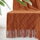 inhand Knitted Throw Blankets for Couch and Bed Soft Cozy Knit Blanket with Tassel Orange Rust Lightweight Decorative Blankets and Throws Farmhouse Warm Woven Blanket for Men and Women 50x60