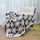 LOMAO Sherpa Fleece Blanket Fuzzy Soft Throw Blanket Dual Sided Blanket for Couch Sofa Bed Black 60x80