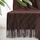 inhand Knitted Throw Blankets for Couch and Bed Soft Cozy Knit Blanket with Tassel Diamond Brown Lightweight Decorative Blankets and Throws Farmhouse Warm Woven Blanket for Men and Women 50x60