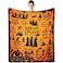 Metawu Witch Blanket Halloween Throw Blankets for Women Witch Flannel Fleece Blankets for Couch Sofa Bed Chair Decor Halloween Decorations Blanket 50x60in