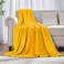 JIAHANNHA Mustard Yellow Throw Blanket Fleece Blanket 50x60Super Soft Cozy Plush Throw Blanket for Couch Sofa BedWarm and Lightweight Bed Blankets for Adults