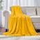 JIAHANNHA Mustard Yellow Throw Blanket Fleece Blanket 50x60Super Soft Cozy Plush Throw Blanket for Couch Sofa BedWarm and Lightweight Bed Blankets for Adults