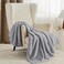 Bedsure Light Grey Fleece Blanket for Couch Super Soft Cozy Blankets for Women Cute Small Throws for Girls 50x70 Inches
