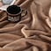TASTHROW Large Flannel Fleece Throw Blanket 6080 Inch Cozy Lightweight Thick Blanket All Seasons Suitable for Women Men and Kids Light Coffee