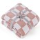 Bedsure GentleSoft Pink Checkered Throw Blanket for Couch Soft Cozy Fluffy Blanket Lightweight Warm Knit All Season Plaid Blankets for Bed Sofa Birthday for Women 50x60 Inches