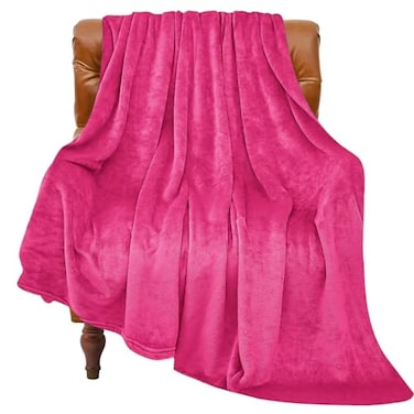 BEDELITE Fleece Blanket Hot Pink Valentines Throw Blanket for Couch Bed Luxury Plush Cozy Fuzzy Blanket 50 x 60 Super Soft Warm Lightweight Throw Blanket for Travel Camping