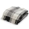 Americanflat 50x60 Throw Blanket Soft and Breathable Cotton Throw Blanket for Couch Bed Chair Decorative Blankets Perfect for Home Office or Outdoor Use Black and Beige Plaid Design