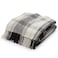 Americanflat 50x60 Throw Blanket Soft and Breathable Cotton Throw Blanket for Couch Bed Chair Decorative Blankets Perfect for Home Office or Outdoor Use Black and Beige Plaid Design