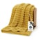 Bedsure GentleSoft Yellow Throw Blanket for Couch Cozy Soft Fleece Blankets for Women Cute Small Throws for Girls Honey 50x60 Inches
