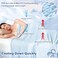 PHF Reversible Double Cooling Blanket Throw Size Ultra Soft ArcChill QMax05 Thin Summer Single Layer for Hot Sleepers Breathable Lightweight Portable Silky for Home Office Travel Car Ice Blue