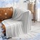 PHF Reversible Double Cooling Blanket Queen Size Soft ArcChill QMax05 Thin Summer Throw for Hot SleepersBreathable Lightweight Portable Silky Durable Single Layer for Home Office Travel CarGrey