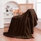 Puncuntex Brown Throw Blanket 5060 inches Fuzzy 3D Jacquard Decorative Flannel Fleece Super Soft Plush Cozy Blanket for Couch Sofa Chair Lightweight