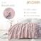 jinchan Boho 100 Cotton Muslin Queen Size 80x90 Inches Blanket Lightweight 4Layer Quilted Soft Pink Multi Floral Throw Blanket Reversible Comfy Flower Rustic All Seasons Couch Bedroom Decor