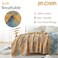 jinchan Boho 100 Cotton Muslin Queen Size 80x90 Inches Blanket Lightweight 4Layer Quilted Soft Yellow and Blue Floral Throw Blanket Reversible Comfy Flower Rustic All Seasons Couch Bedroom Decor